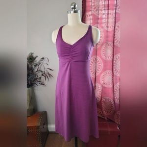 Prana Rebecca Dress Vivid Viola Striped Size Small